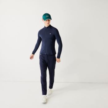 Lacoste SPORT Breathable Ergonomic Zip Golf Jacket - Bunda Pánské Tmavě Blankyt Blankyt | CZ-LK0bAe